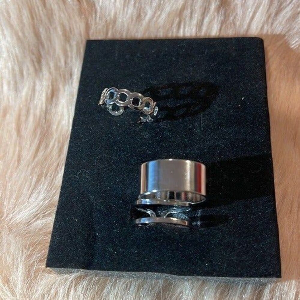 3-Piece‎ set Stainless Steel Adjustable Rings NWT - Picture 9 of 12